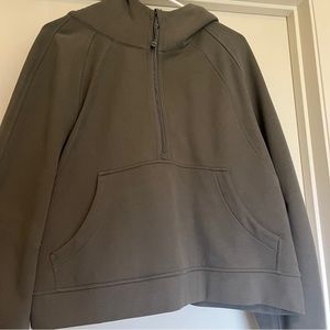 Oversized Half Zip Scuba Grey Sage lululemon